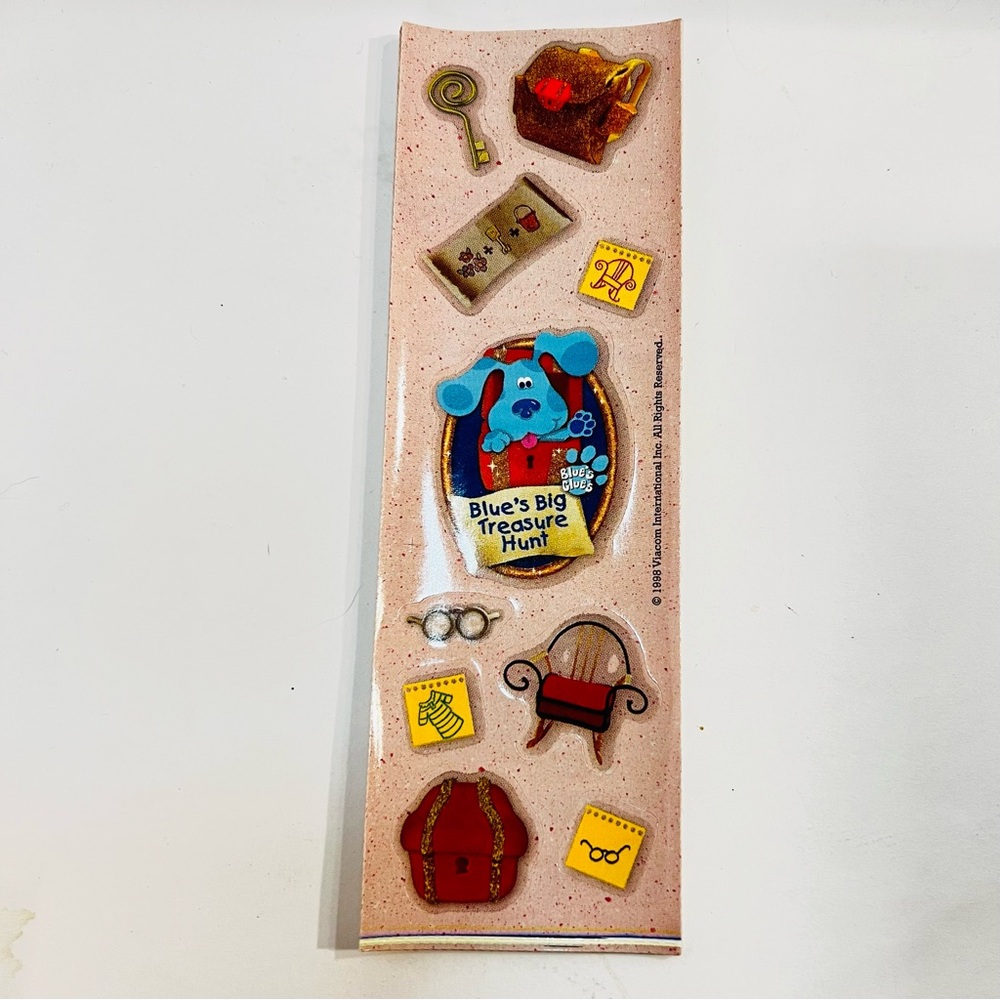 Vintage 1999 Blue’s Clues Stickers Nickelodeon NOS Treasure Hunt 90s